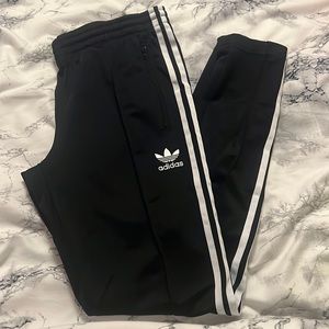 Adidas Joggers - black and white stripes